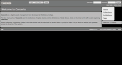 Desktop Screenshot of concerto.middlebury.edu