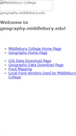 Mobile Screenshot of geography.middlebury.edu