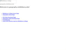 Tablet Screenshot of geography.middlebury.edu