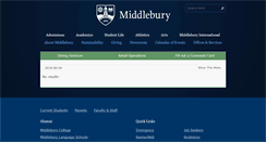 Desktop Screenshot of menus.middlebury.edu