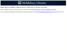 Tablet Screenshot of middarchive.middlebury.edu