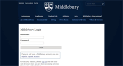 Desktop Screenshot of login.middlebury.edu